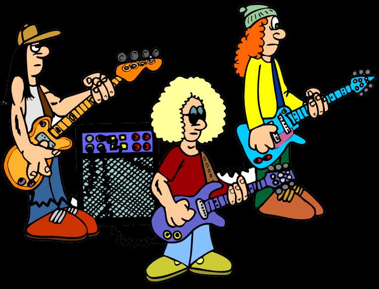 free cartoon rock band clipart - photo #5